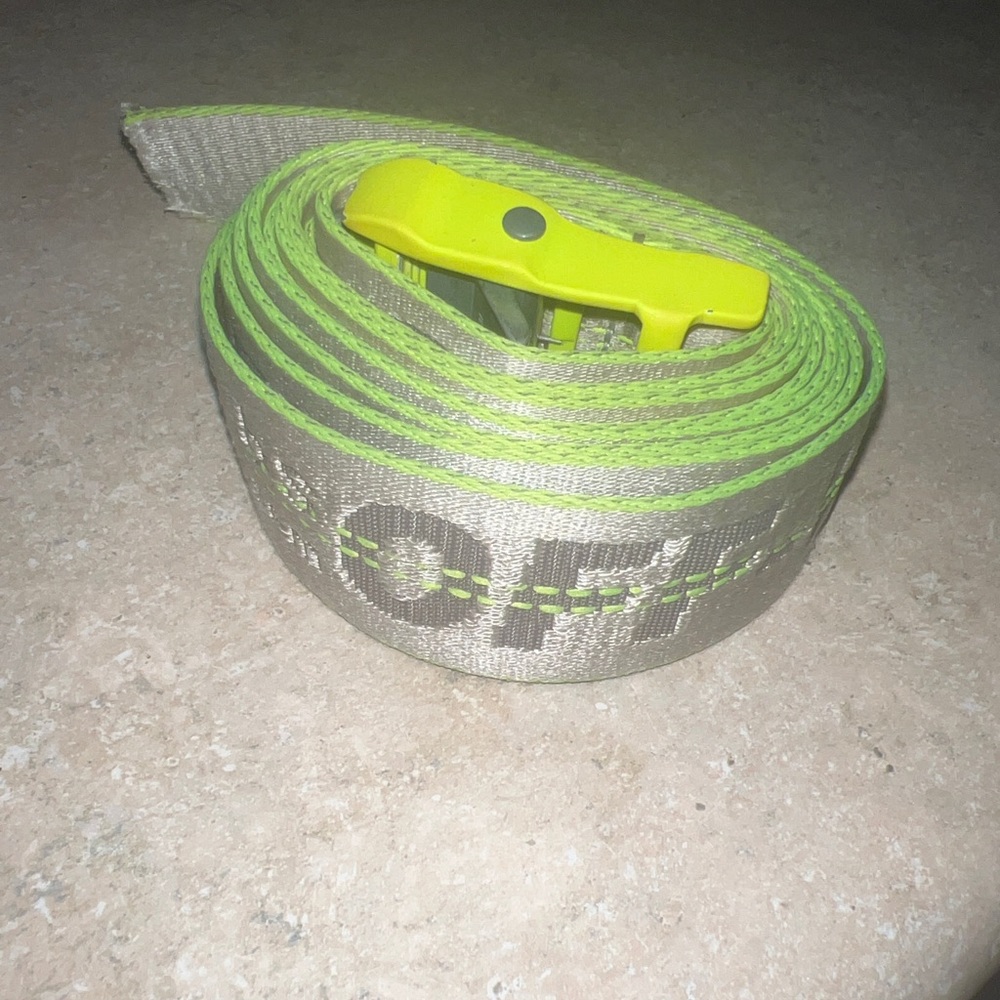 Off-White industrial belt white